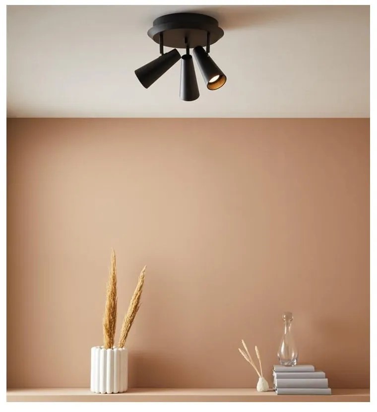 Plafonieră Markslöjd Crest, ø 36 cm, negru