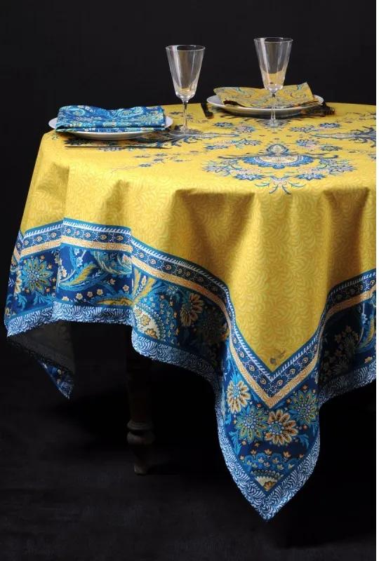 Față de masă galbena Haveli Jaune 160x250 cm