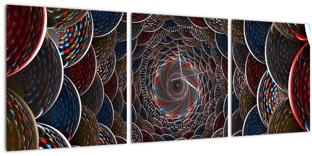 Tablou - Vortex (cu ceas) (90x30 cm)