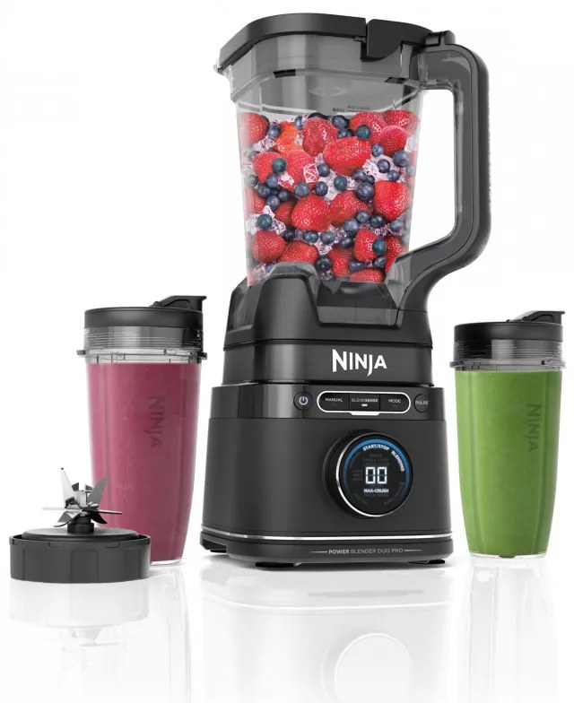 Blender Ninja Detect Power Pro & Single Serve TB301EU, 1200W, 2.1L, 10 viteze + Puls, BlendSense, Torque Detect, Timer, Ingredient Recognition, Negru
