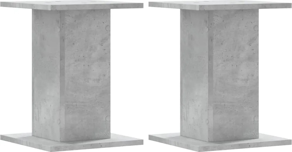 vidaXL Suporturi difuzoare 2 buc. gri beton 30x30x40 cm lemn prelucrat