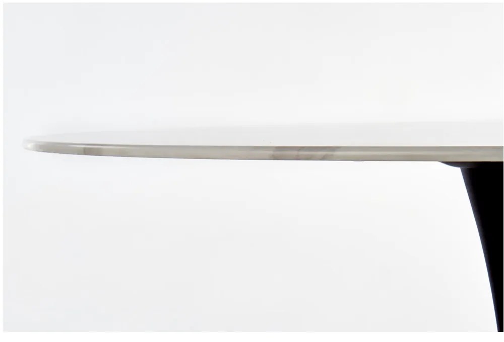 Masa de bucaterie Ambrosio, alb/negru