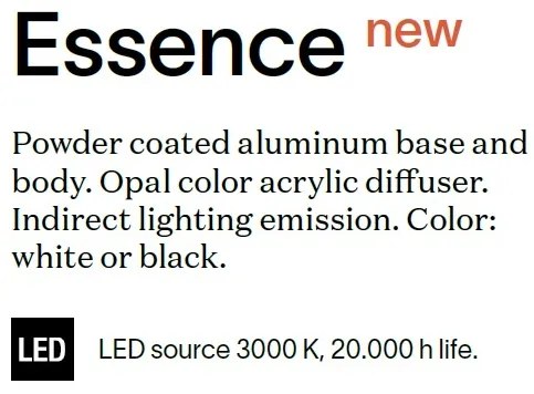 Aplica de perete LED moderna design liniar ESSENCE AP 20W BIANCO