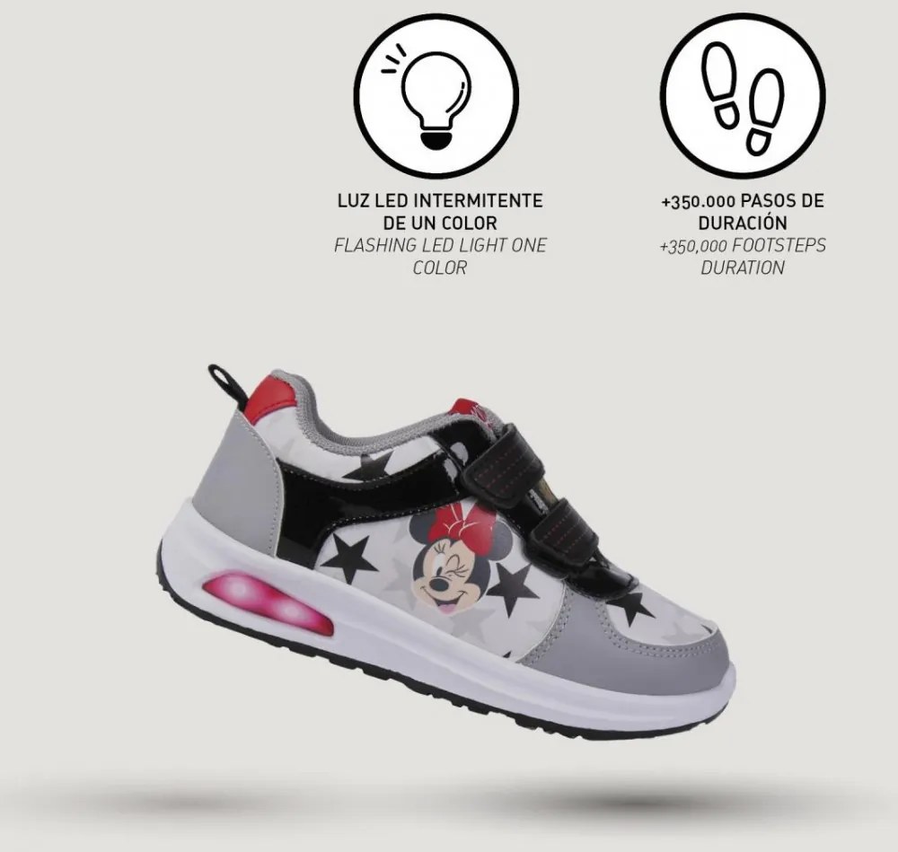 Disney Minnie Star Pantofi de stradă cu LED luminos, clipitor 25
