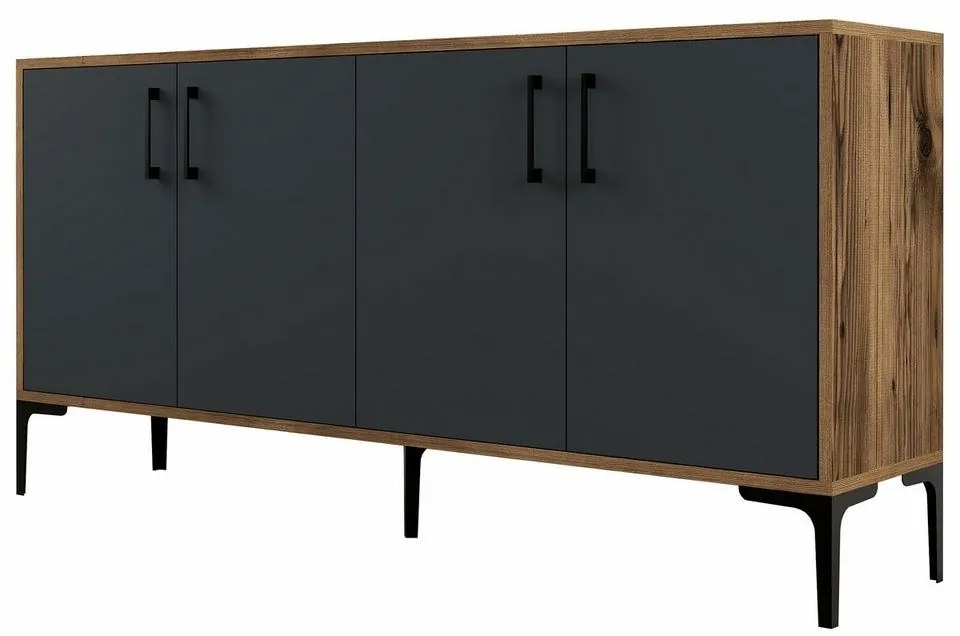 Dulap Kieve Walnut and Anthracite