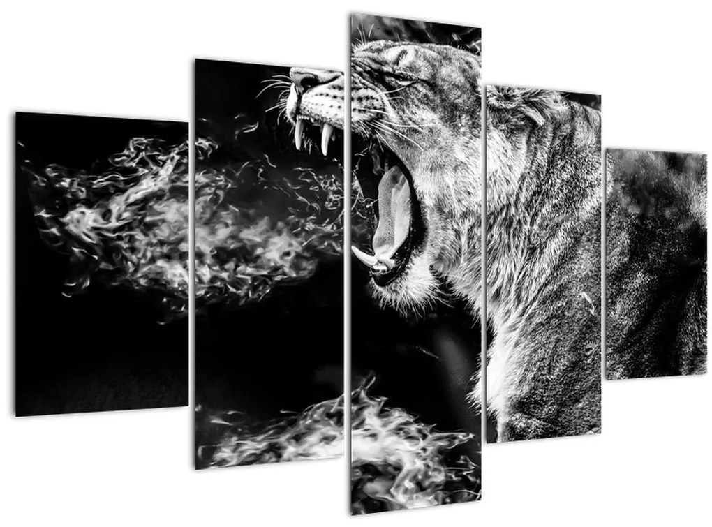 Tablou - Portretul unei leoaice (150x105 cm)