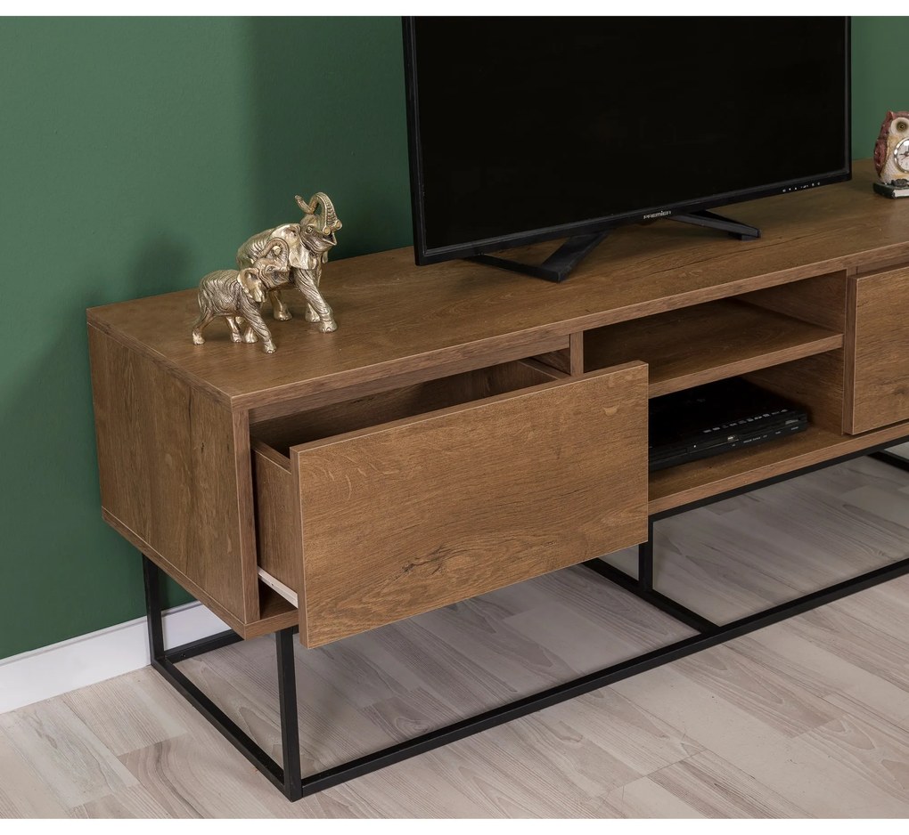Mobilier living Lexuna 1 (Nuc + Negru). 1089046