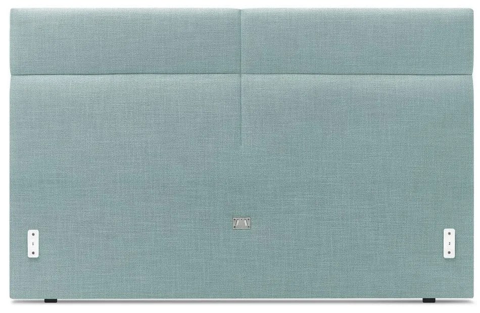 Pat matrimonial 180x200 cm turcoaz tapițat cu somieră Elyna – Bobochic Paris