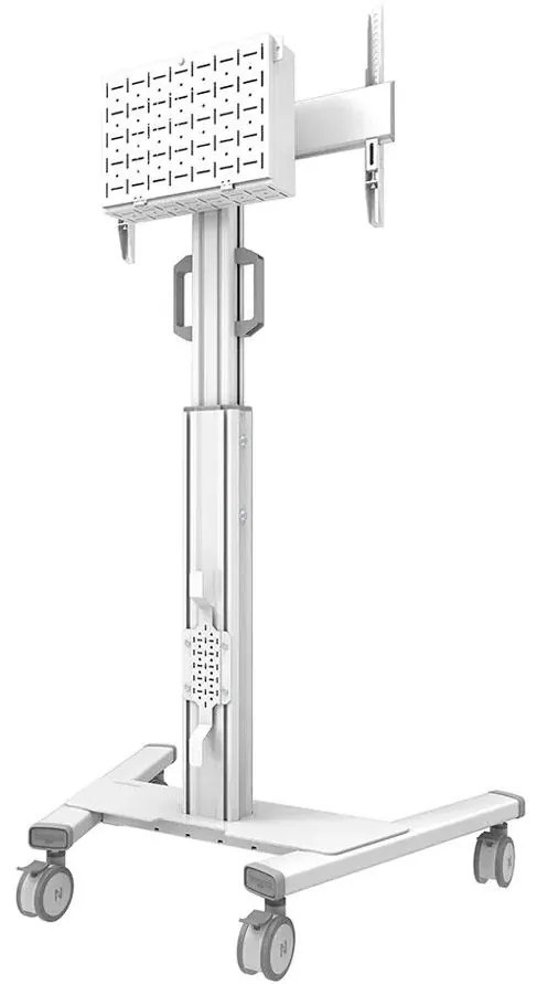 Stand podea mobil NM MUp 37-75" 70kg alb
