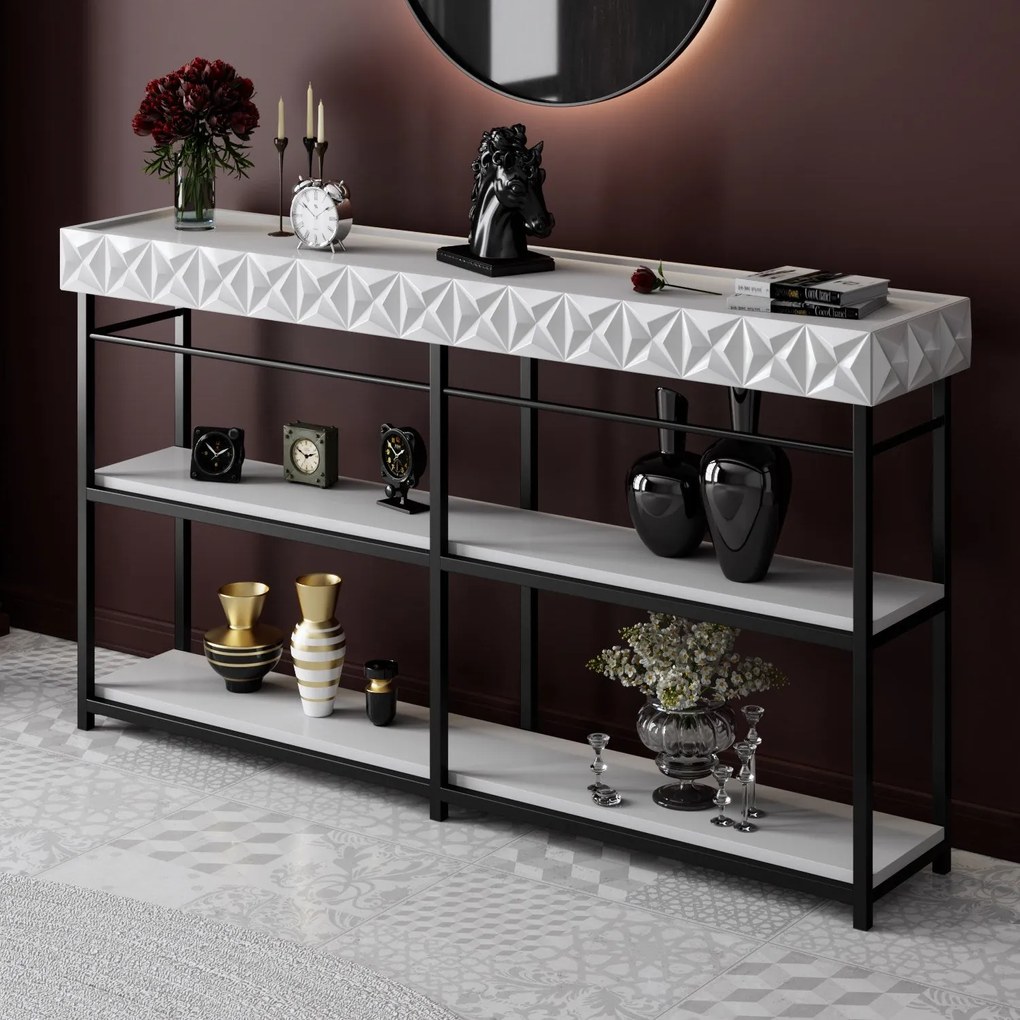 Consolă Zumrut - White, Black (152)