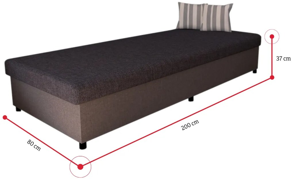 Supermobel Canapea ALEX, 200x37x80, falcone 16/falcone 25