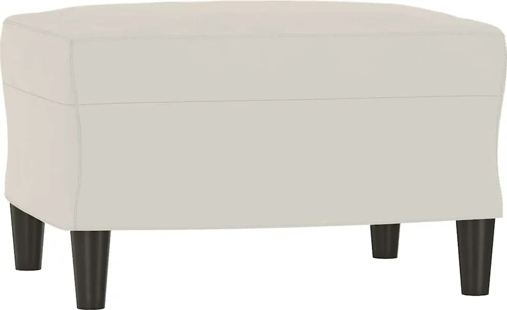 vidaXL Bancă, crem, 70x35x41 cm, catifea