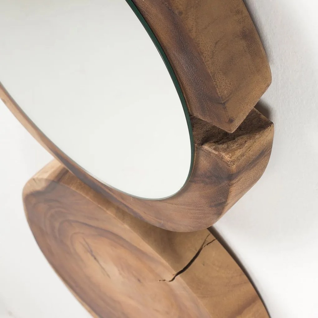 Oglinda decorativa din lemn design rustic ENKEL AA1015M46 JG