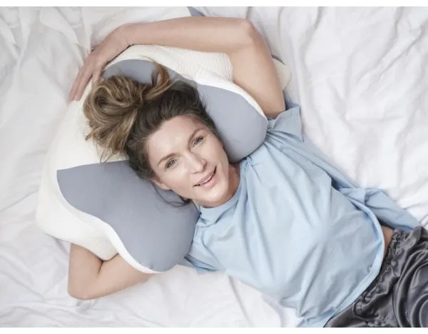 Pernă anatomică CONNECT IT CFH-6032-WH Gemini alb/gri