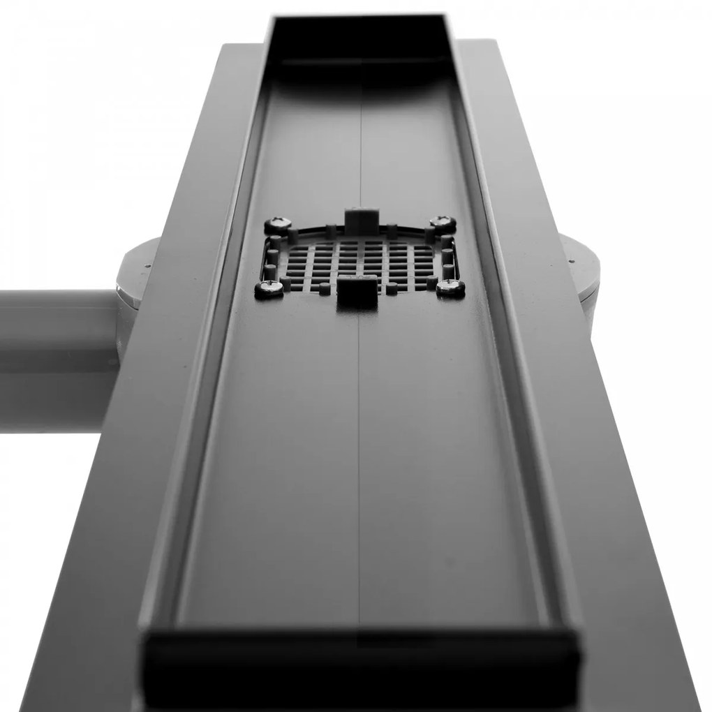 Set rigola pentru dus cu capac Neo Slim Pure Negru - 90 cm