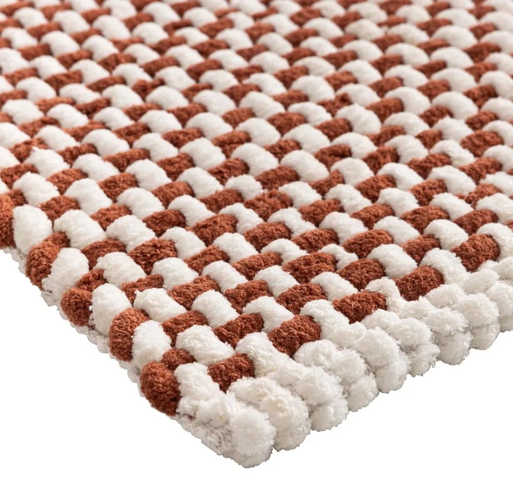 Covoraș de baie teracotă 50x80 cm Rafael – douceur d'intérieur