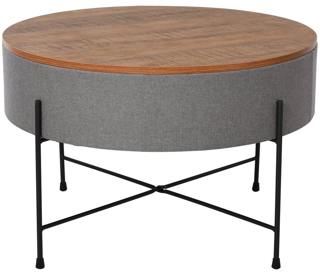 HOMCOM masuta cafea, rotunda, stil industrial, Ф60 x 40cm | AOSOM RO