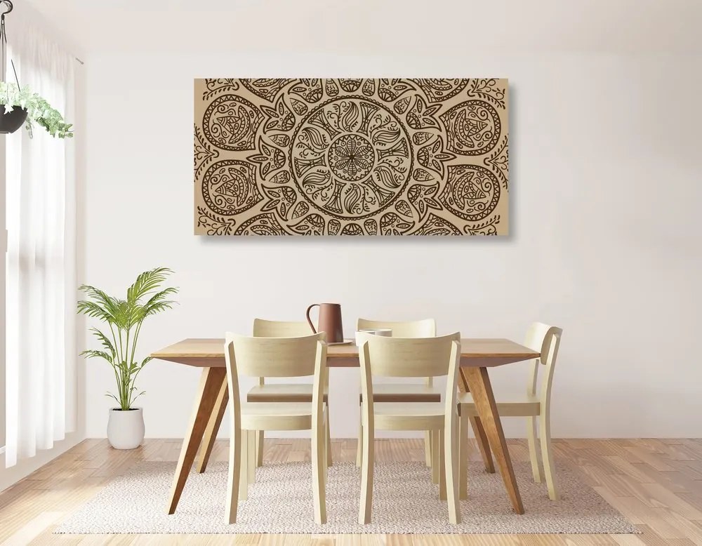 Tablou Mandala cu model natural abstract