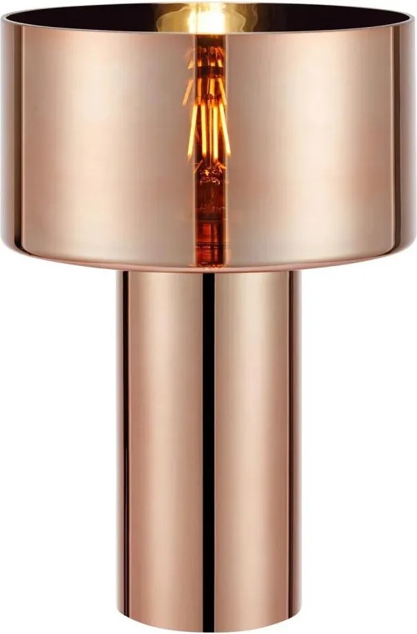 Markslöjd 109146 - Lampă de masă CORIN 1xE27/60W/230V aur roz