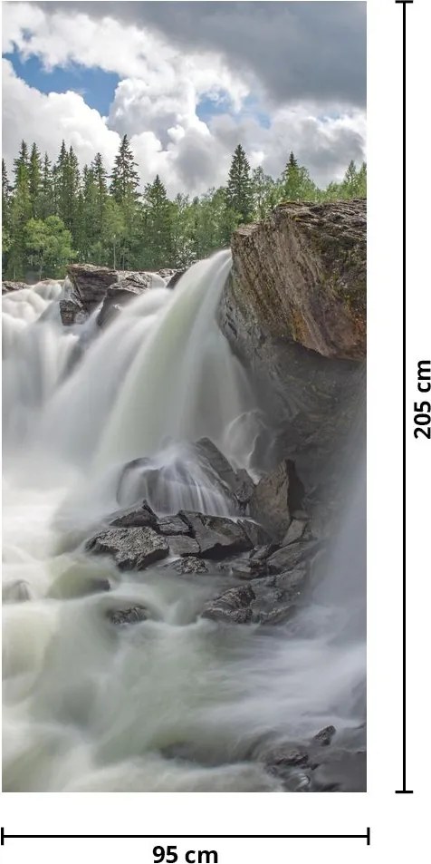 Fototapet pentru ușă - Cascadele (95x205cm)