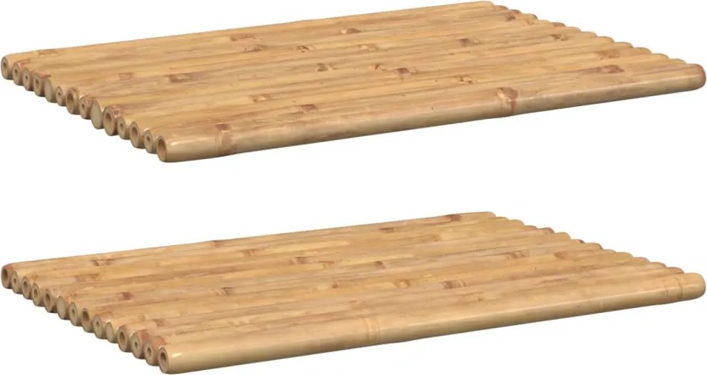 vidaXL Covorașe de baie, 2 buc., 70x50 cm, bambus