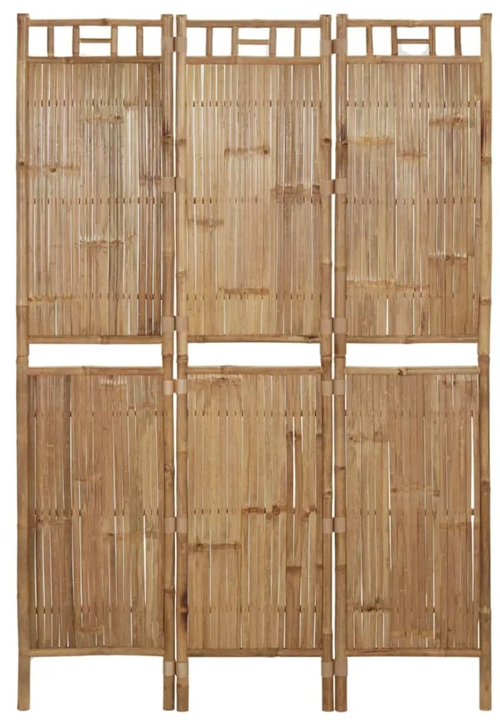 341748 vidaXL Paravan de cameră cu 3 panouri, 120 x 180 cm, bambus