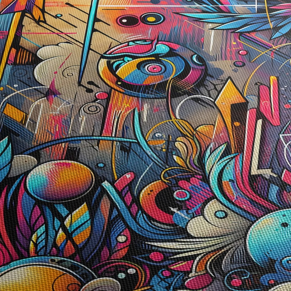 Tablou - Graffiti multicolor (70x50 cm)