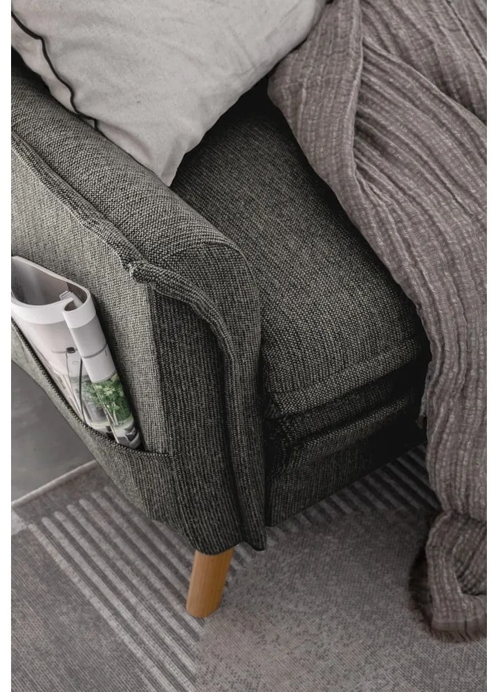 Colțar gri închis extensibil (cu colț pe partea stângă ) Charming Charlie – Miuform