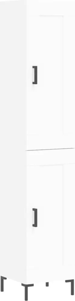 vidaXL Dulap înalt, alb, 34,5x34x180 cm, lemn prelucrat