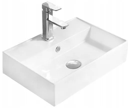 Mexen Blanca chiuvetă pe blat 56 x 38 cm, Albă - 21105600