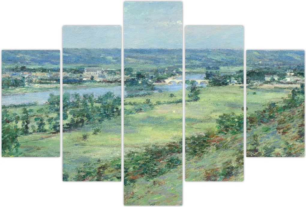 Tablou - Theodore Robinson, The Valley of the Seine, From the Hills of Giverny, reproducere (150x105 cm)