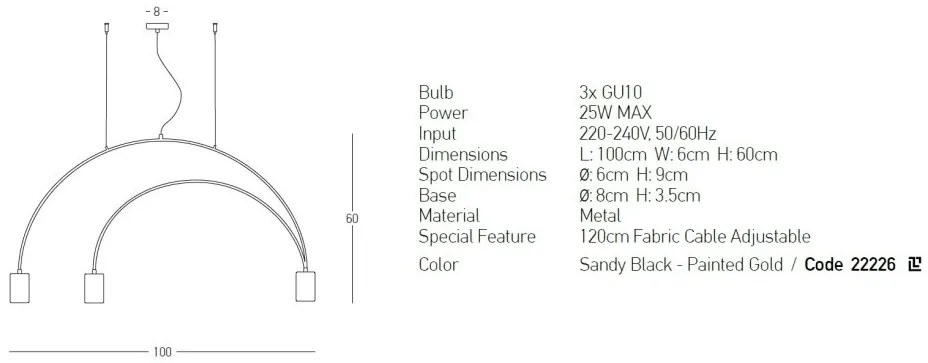 Lustra suspendata design minimalist Joshua