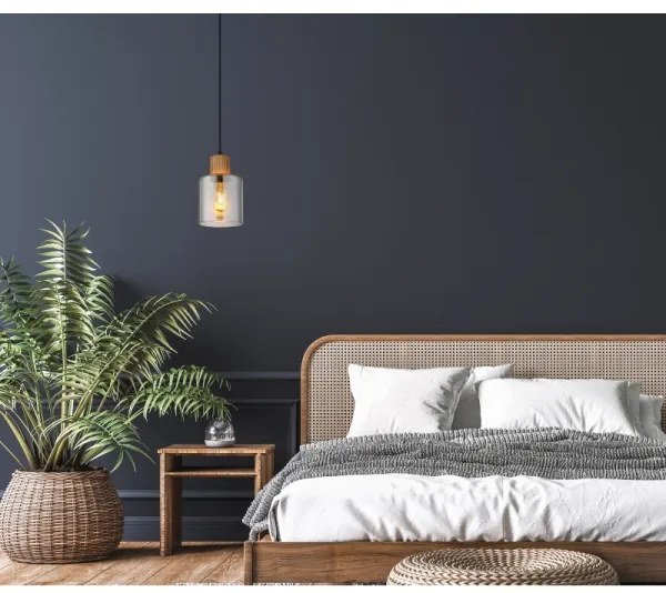 Globo 15768 - Lampă suspendată cu cablu ALEIDIS 1xE27/25W/230V Ø 12 cm