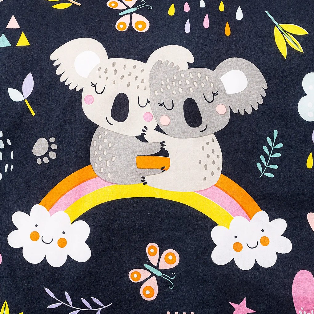 Lenjerie bumbac 4Home Koala rainbow, 140 x 200 cm, 70 x 90 cm