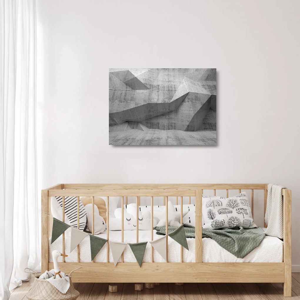 Tablou pe sticlă - 3D zid (70x50 cm)