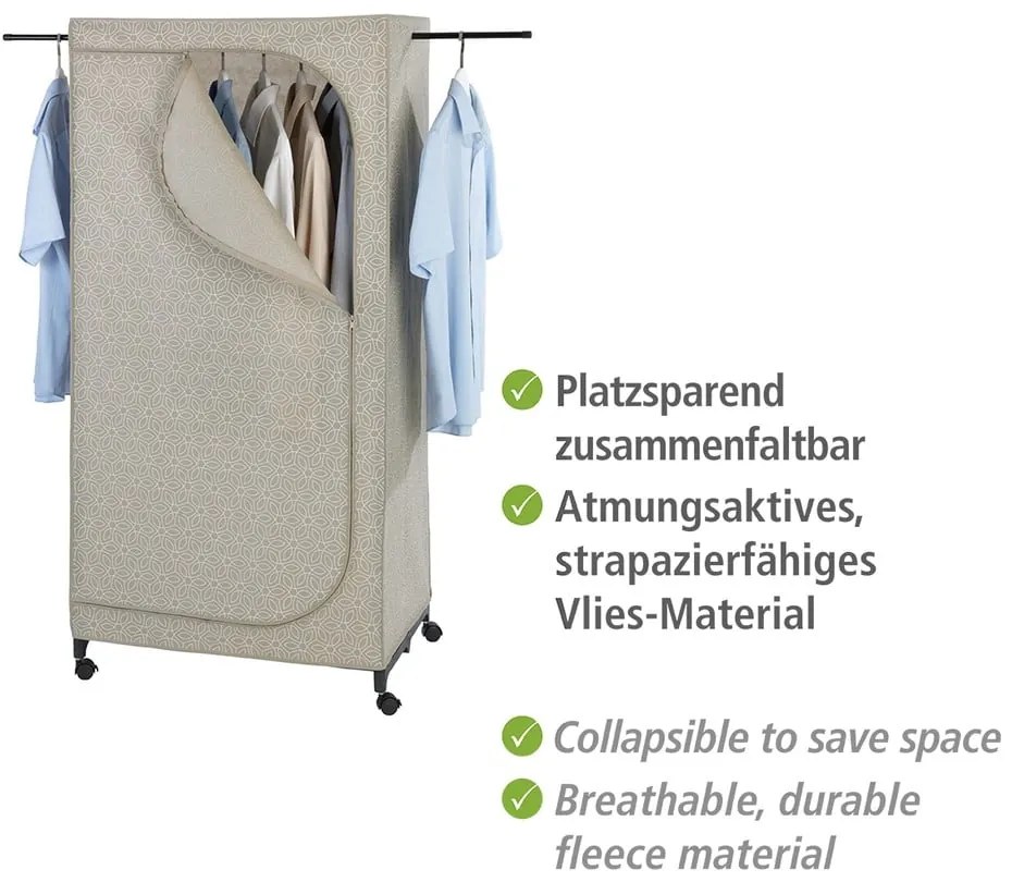 Șifonier bej din material textil 75x160 cm Balance – Wenko