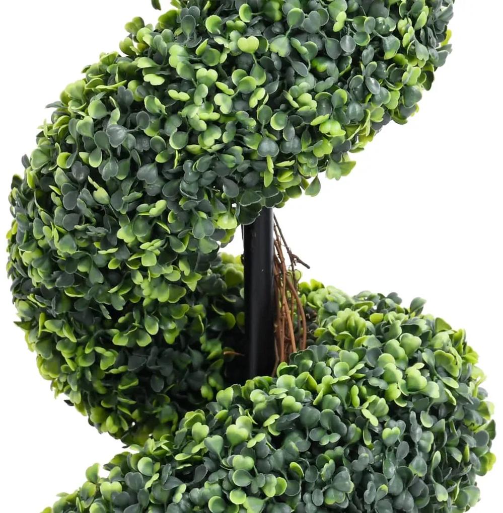 Planta artificiala de cimisir cu ghiveci, verde, 89 cm, spirala 1, 29 x 89 cm
