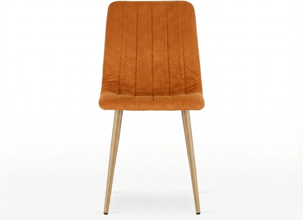 Scaun de catifea teracota LAVA