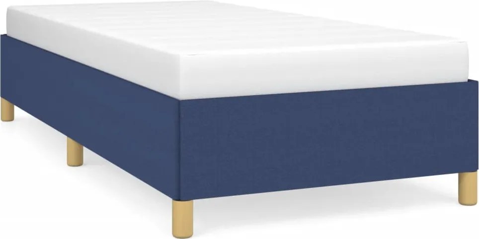vidaXL Cadru de pat fără saltea țesătură albastră 80x200 cm