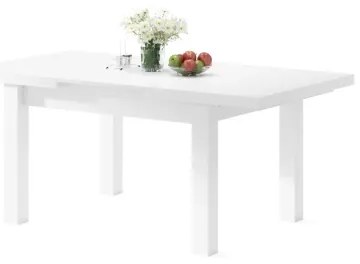 Masă extensibilă RALF albă pentru 12 persoane