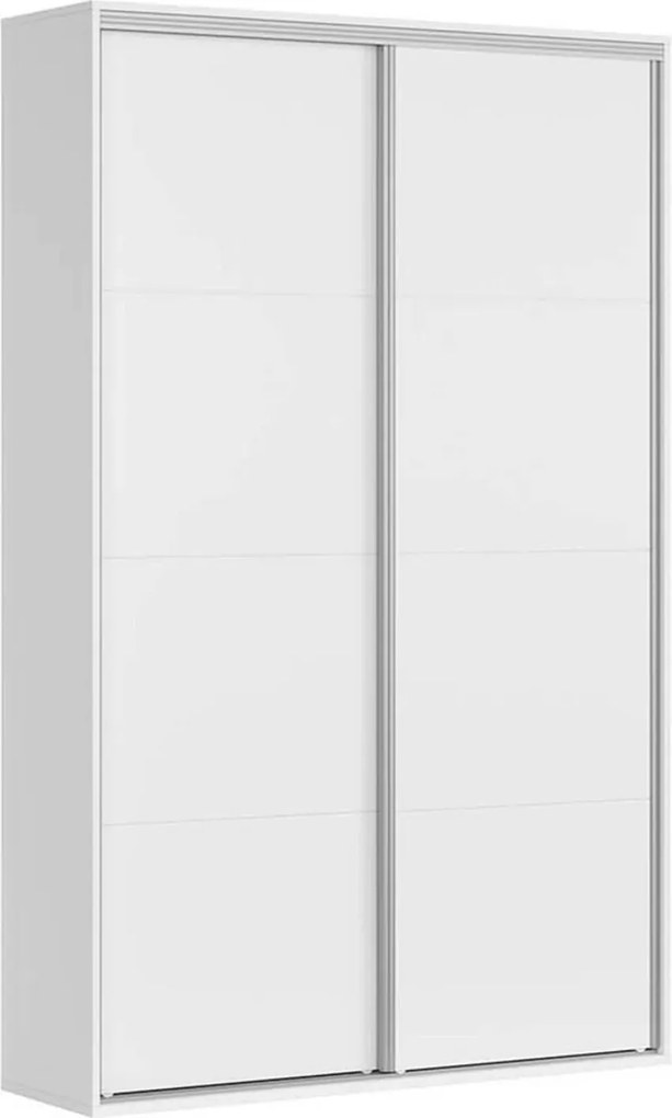 Dulap FLEX, alb, PAL, cu 2 usi, 150x45x240 cm