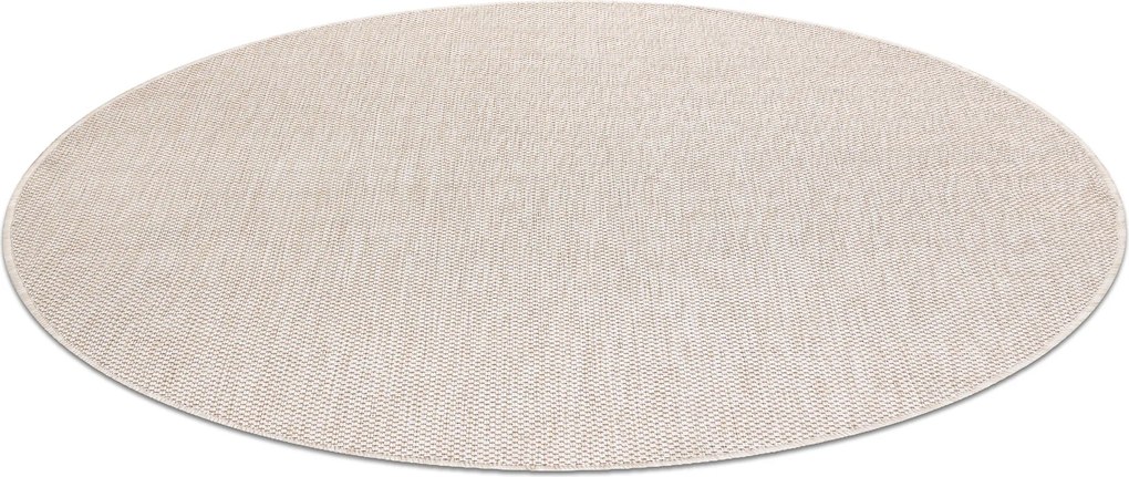 Covor SISAL SION cerc A5165A Melanj țesute plate ecru / cremă