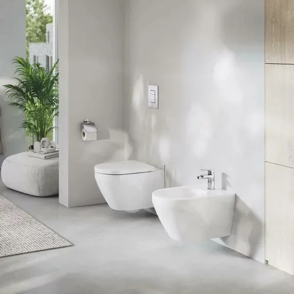 Baterie bideu monocomanda Grohe Cubeo cu ventil Pop-Up crom lucios