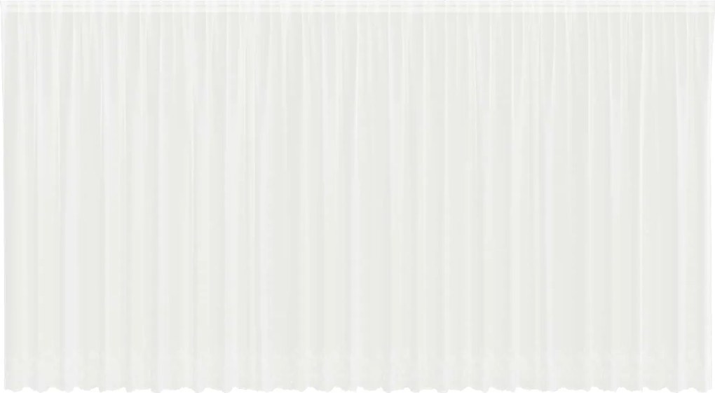 vidaXL Cortină din Dantelă cu perdele Alb 220 x 750 cm Poliester