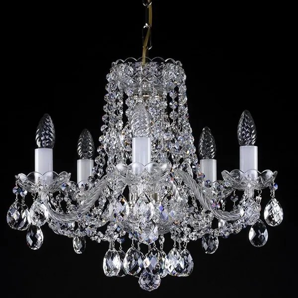 Candelabru Cristal Bohemia Exclusive 5 brate, diam. 47cm Francesca V. CE