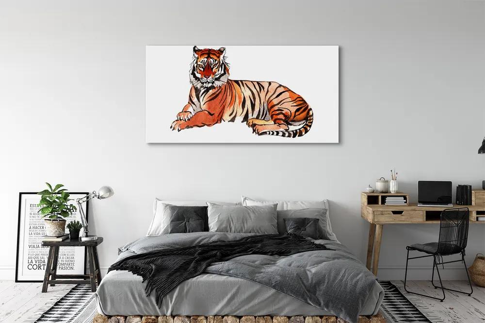 Tablouri canvas tigru pictat