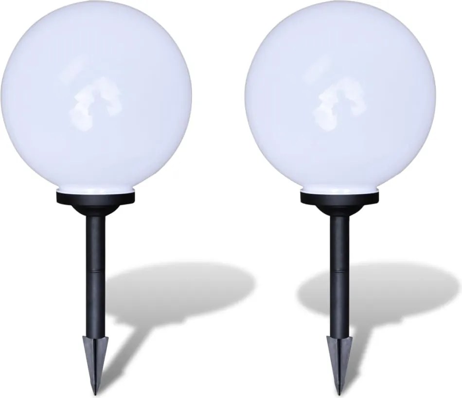 vidaXL Lămpi de exterior pentru alei LED 2 buc. 30 cm, cu țăruș de sol