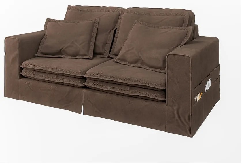 Canapea maro închis 196 cm Nora – Ropez