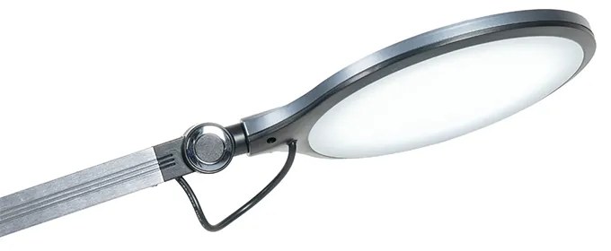 Lampă de masă de design gri incluzând LED cu touch și încărcător prin inducție - Don