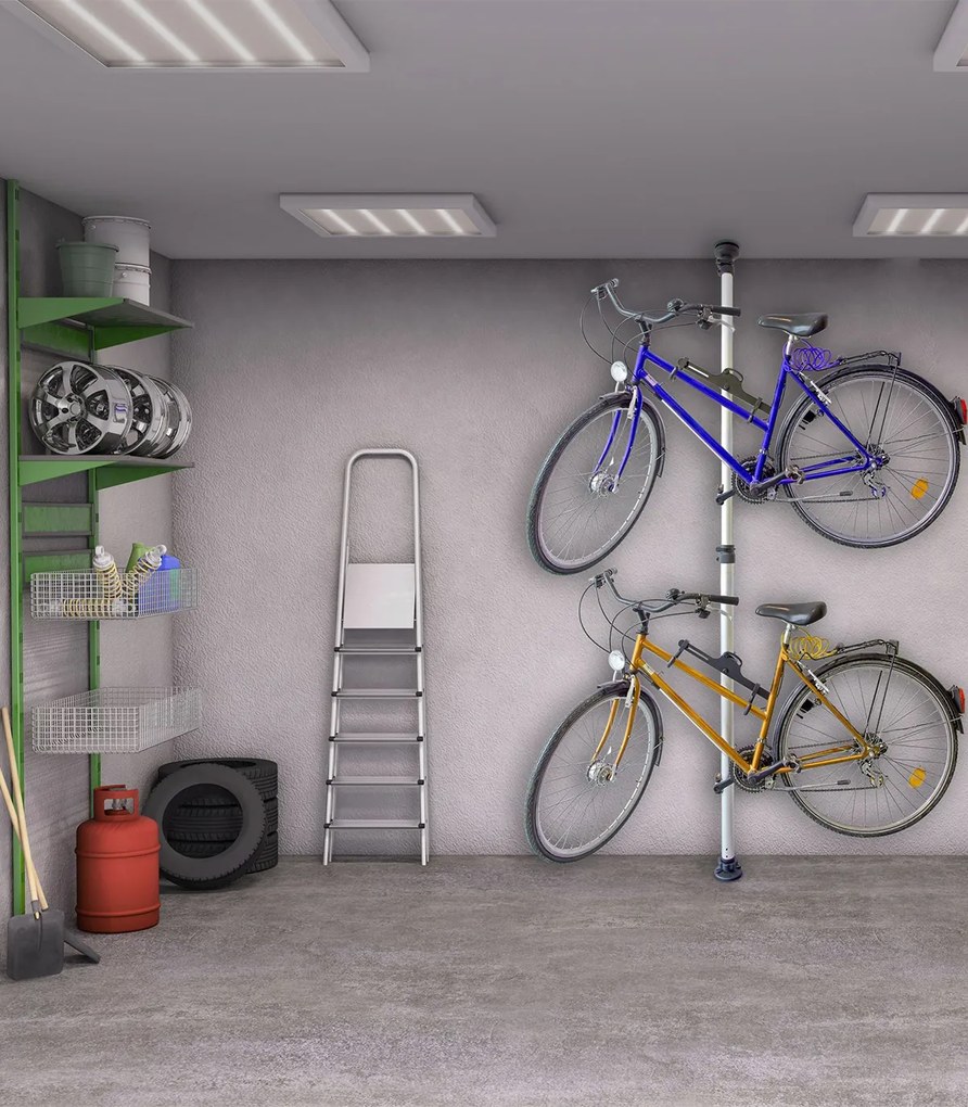 Suport telescopic pentru 2 biciclete
